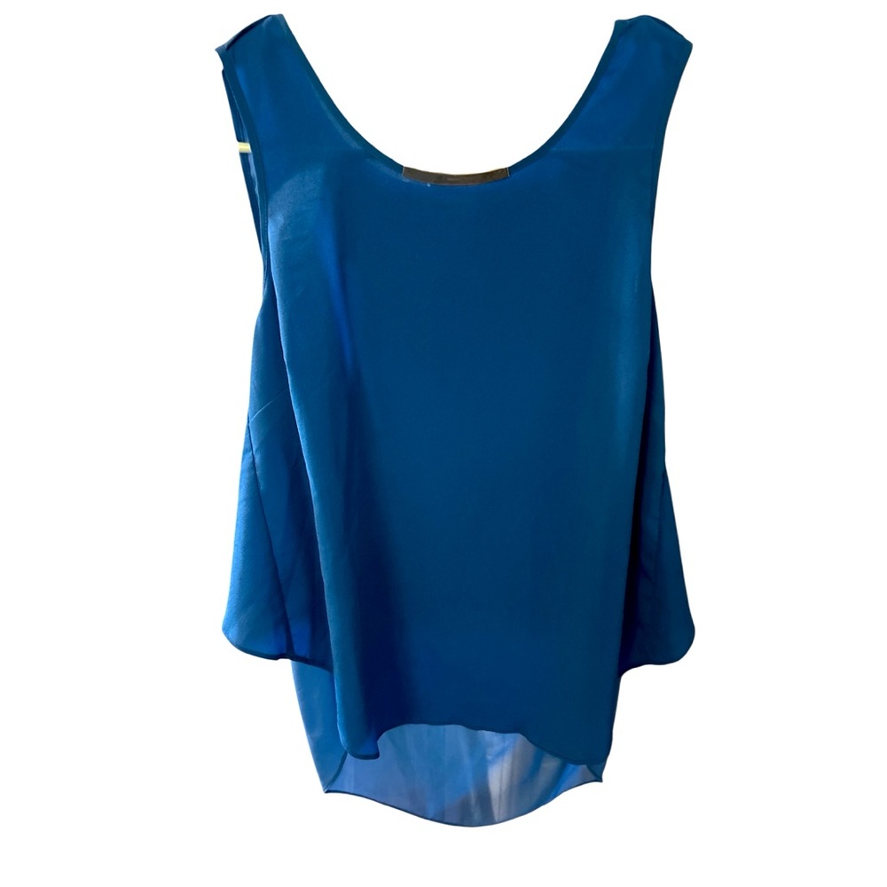 DONUC Elegant Blue Sleeveless Top PTP 18 L 21.5